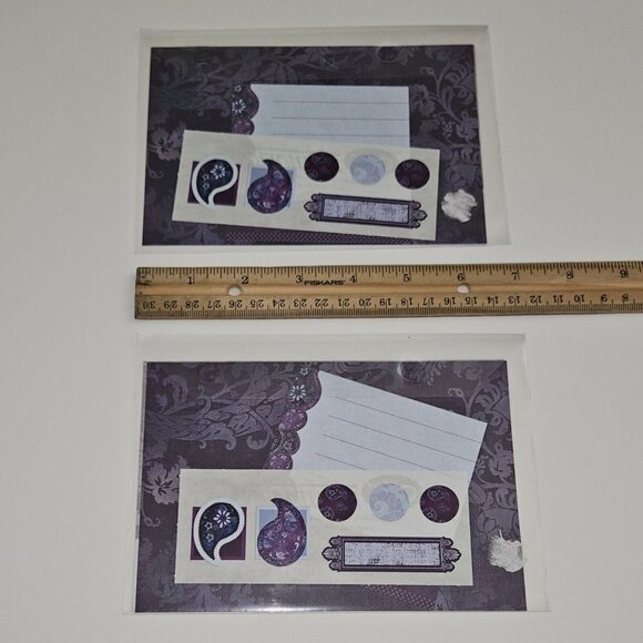 NEW 2 Creative Memories Paisley Passion Photo Mat Journaling Box Stickers Lot - Picture 5 of 5